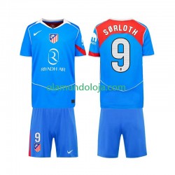 Camisola Atlético Madrid Alexander Sorloth 9 Criança Equipamento Terceiro 2025-2026 Manga Curta